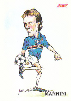 Moreno Mannini Sampdoria Score 92 Seria A #353
